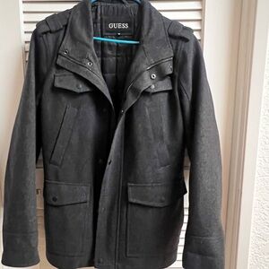 GUESS Womens Charcoal jacket/Coat